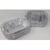 12 x 19cm Aluminium Foil Rectangle Pie Dish Tray Pan