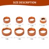 PDKLIN for Silverado Center Console Knob Cover Trim Ring Orange