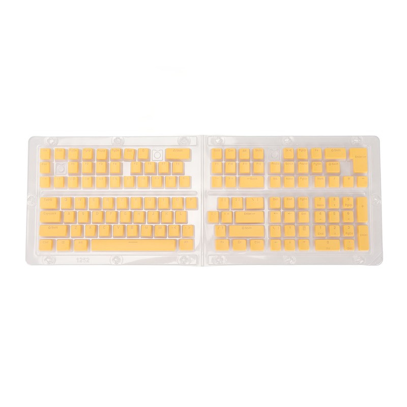 PBT Pudding Keycaps 129 Keys Translucent OEM Height Doubleshot Injection