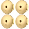 Earring Backs 18K White Gold Plated Sterling Silver Hypoallergenic Earring