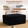 Boneless Ottoman for Couch,Oversize Poufs Footrest for Dorm
