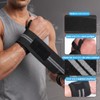 1 Par de Muñequeras Elásticas para Gym y Crossfit Negro