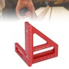 3D Multi Angle Measuring Ruler 45 90 Degree Aluminum Alloy