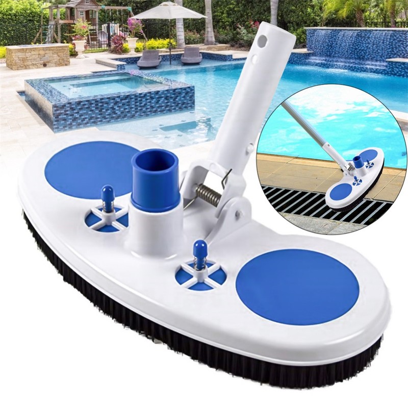 13inch Weighted Pool Vacuum Head with Nylon Bristles Swivel Hose
