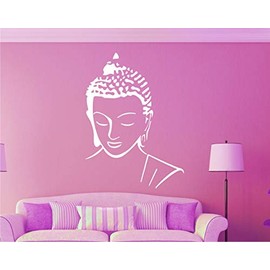 Heaven Decors Vinyl Flowers, Religion Wall Sticker, 23.22 x 0.39 x 31.88 inches, White