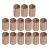 15pcs Essential Oil Car Diffuser Round Shape Simple Compact Walnut