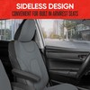 Motor Trend AquaShield Waterproof Front Seat Covers, Solid Gray Seat