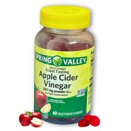 Apple Cider Vinegar Gummies- 500 mg 60 Ct (Pack of 1)
