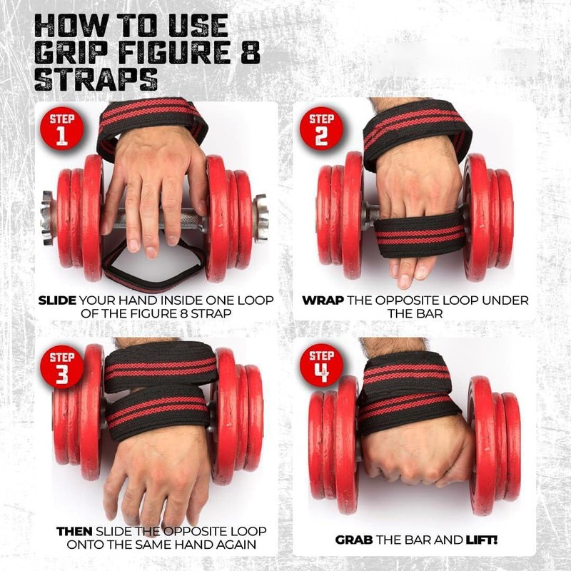 Figure 8 Lifting Straps Pair - Wrist Straps For NonSlip