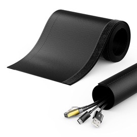 deleyCON 3.0 m Cable Tube with Velcro Fastening, 40 mm Diameter, Cable Management, Cable Duct, Cable Protection, Robust Nylon Cable Sheath, Household, Office, Des