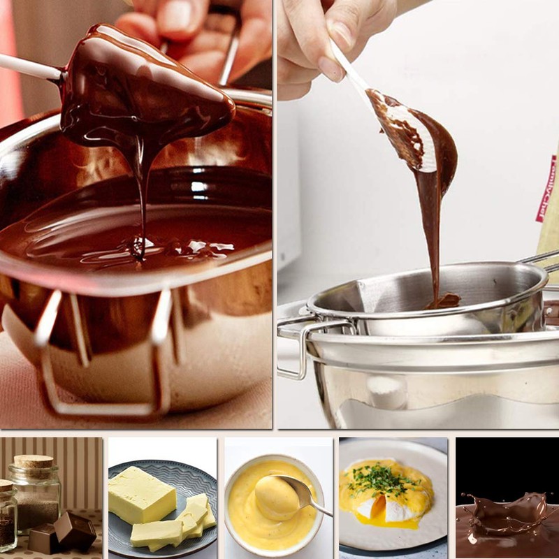 Double Boiler Stainless Steel Pot for Melting Chocolate, Candy and