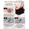 Umeinori Inflatable Neck Pillow for Airplane Travel,with Compact case,Soft Inflatable