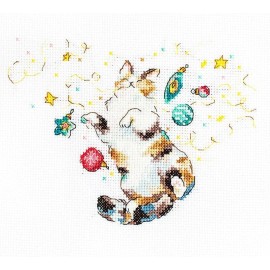Letistitch Cat's Happiness L8812 Counted Cross Stitch Kit