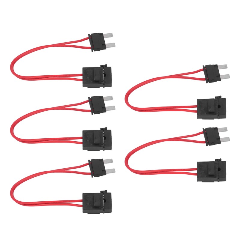5Pcs Car Fuse Holder Connector Mini Heavy Duty Wire Extension
