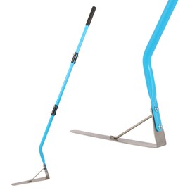 Weed Cutter,Grass Whip with Double-Edged 304 Stainless Steel Sharp Blade, Manual Weed wracker, Garden Tool, Sickle with 41’’ Soft Rubber Handle, Swing Blade Grass Cutter & Scythe for Tall Grass