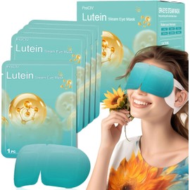 ProCIV Paquete de 16 Mascarillas de Vapor de Luteína para Ojos Secos. Mascarilla Desechable Autocalentable para Dormir. Alivia El Dolor de Cabeza Y La Sequedad Ocular. Compresa Caliente para Aliviar E