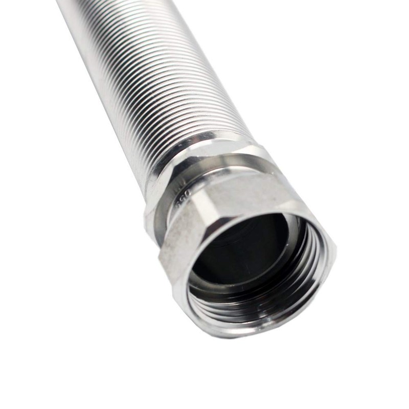 Corrugated Pipe Extendible 1 Inch Internal Thread 110-210 mm Stainless