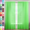 Megachest gathering tape voile curtain(Lime W 56" x L 81"