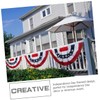 ORFOFE 5pcs Usa Flag Banner Patriotic Bunting Flags 45 *