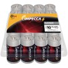 IMPECCA D Batteries (24-Pack) High Performance Alkaline, Long Lasting, and