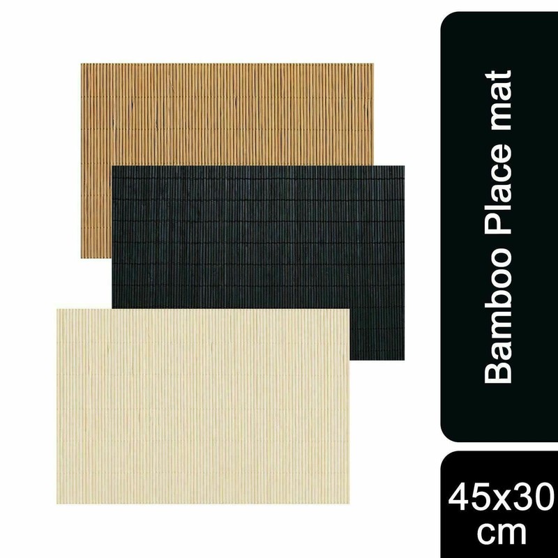 MantraRaj Bamboo Placemats Table Mats Asian Oriental Tableware Wood Dining