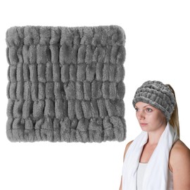 Tobeffect Extra Wide Skincare Headbands for Women Microfiber Skin Care Headband for Washing Face Makeup Hairband Fuzzy Wide Elastic Spa Head Band