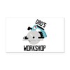 CafePress Dad's Workshop Rectangle Car Bumper Magnet