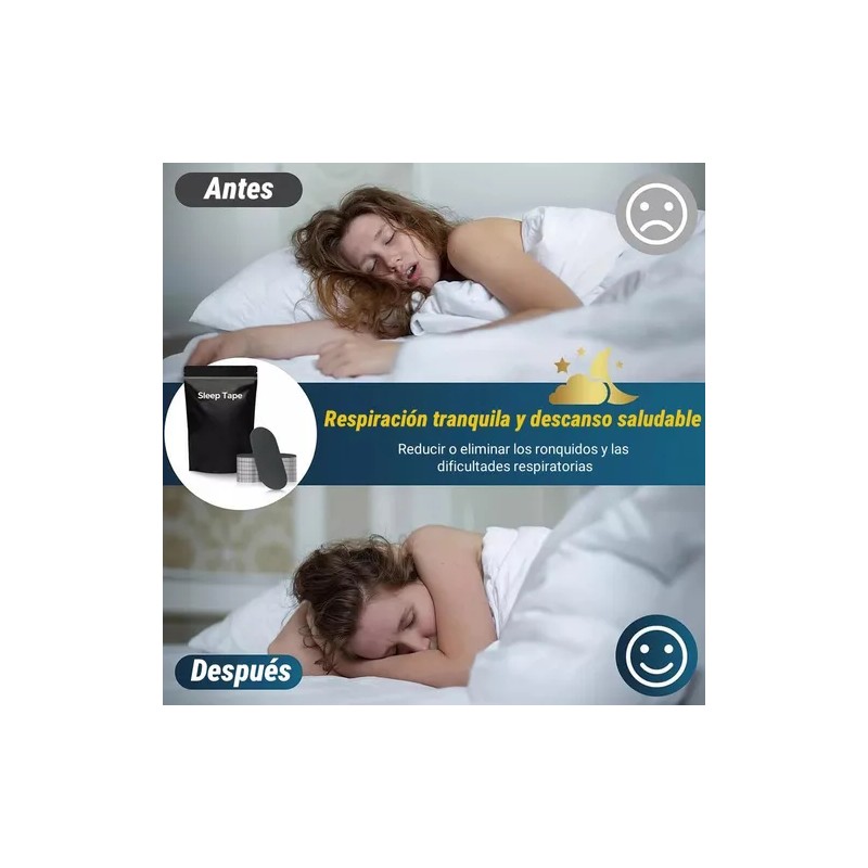 Tiras Bucales Desechables Anti Ronquidos 100pcs Parche Bucal