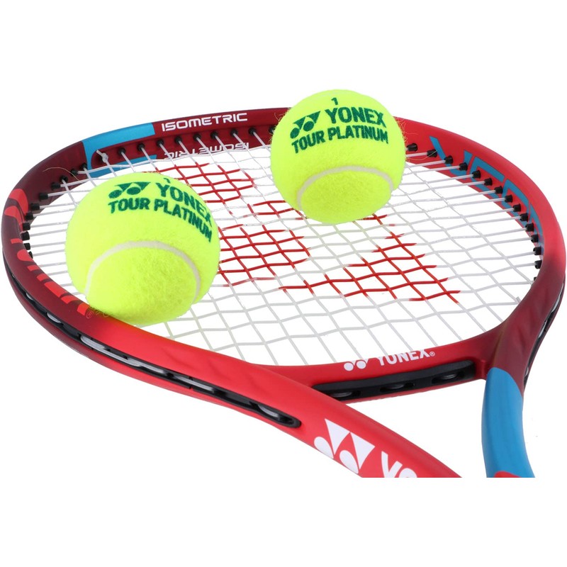 YONEX TB-TPL4 Tennis Balls, Tour Platinum, 4 Balls, 1 Can,