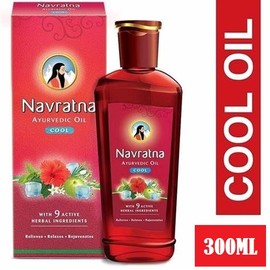 Navratna HERBAL OIL NAVRATNA  COOL 300ML RELAXES AND REJUVENATES