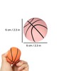 Exbrith Pack of 3 Mini Inflatable Basketball, Rubber Bouncy Ball,