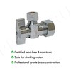 PROCURU [10-Pack] PROCURU Heavy Duty Angle Stop Valve 1/2" Nominal