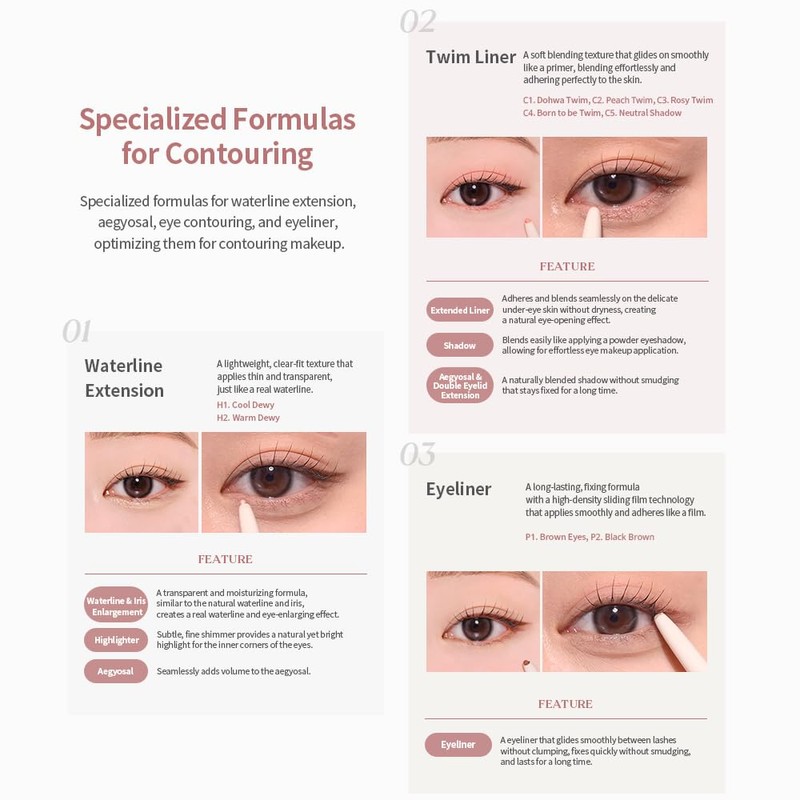 Heart Percent Dot On Mood Contour Eyeliner Slim Dote On