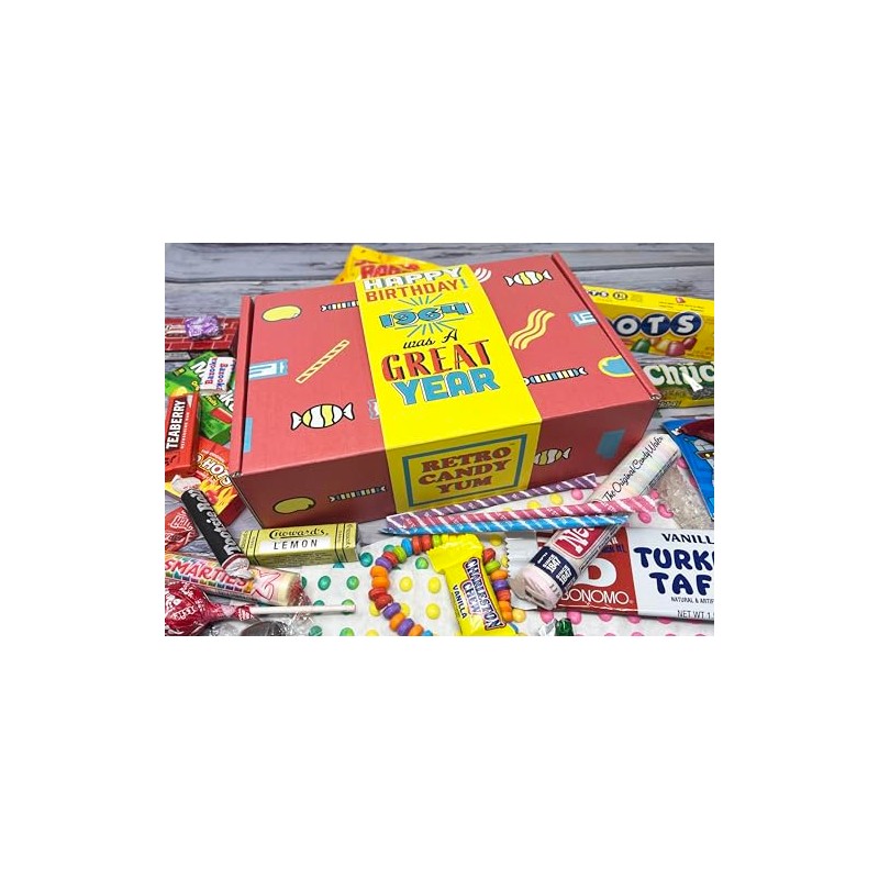RETRO CANDY YUM ~ 1964 62nd Birthday Gift Box Nostalgic