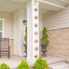 Glitzhome 8.5ft Rain Chain for Gutters 8-Piece Faux Copper Patina