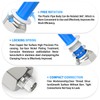 TAILONZ PNEUMATIC White Straight Male Thread 12mm OD x 1/8