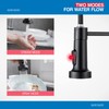 WEWE Faucet for Kitchen Sink, Kitchen Faucets Black Stainless Steel