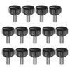 sourcing map 14pcs Knurled Knobs M5 x 10mm Male Thread