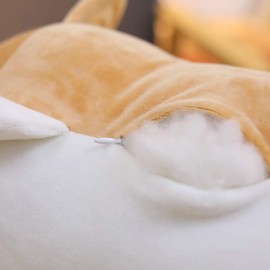 Anime Plushie Shiba Inu Hugging Pillow Shiba Plushie Toy Cute Corgi Plushie Cuddly Toy Dog Animals Toy Cute Plush Shiba Inu Toy Plush Toy Soft Plush Lying Sleeping Plush 19.6 Inches