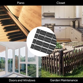 Piano Band Stainless Steel 30 cm Hinge Stainless Steel Hinge with Holes Piano Hinge Screw Included for Pianos Cabinet Doors Pack of 4 with Screwdriver