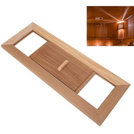 Air Ventilation Panel, Cedar Sauna Vent Cover Wood Adjustable Steam Room Air Vent Slab, Sauna Accessory, Used for Ventilation Plate In Steam Room, 13.4x5.1x0.4 Inch