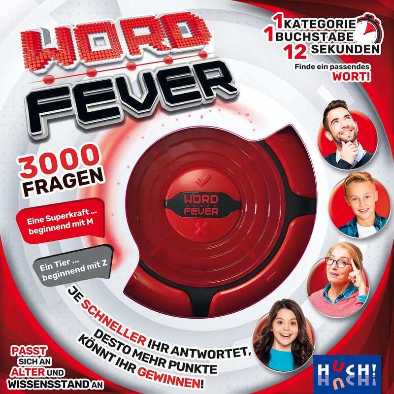 HUCH! Word Fever Family Game Party Game