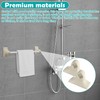 2 Pack Porcelain Towel Bar Rod Rack Post Holder Bracket