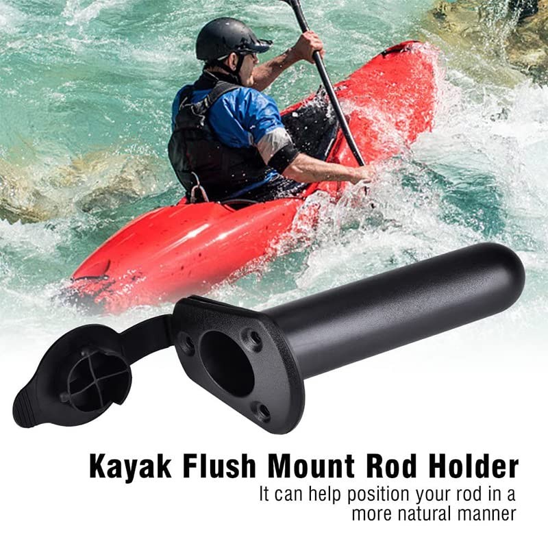 AIMALL 2PCS Fishing Rod Holders with Cap Cover, Flush Mount