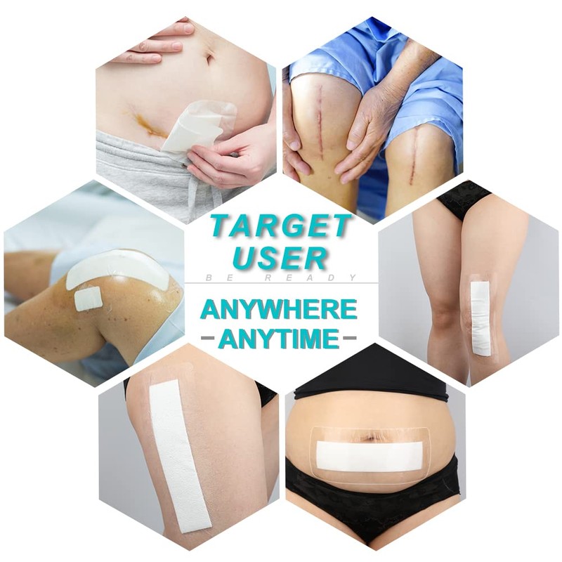 25 Pcs Waterproof Shower Protector Bandage 4"x12" for Post Knee