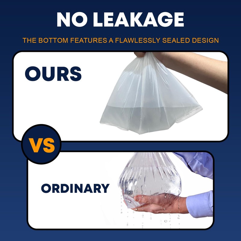 15L Bin Liners Extra Strong Dustbin Waste Bags For Round,