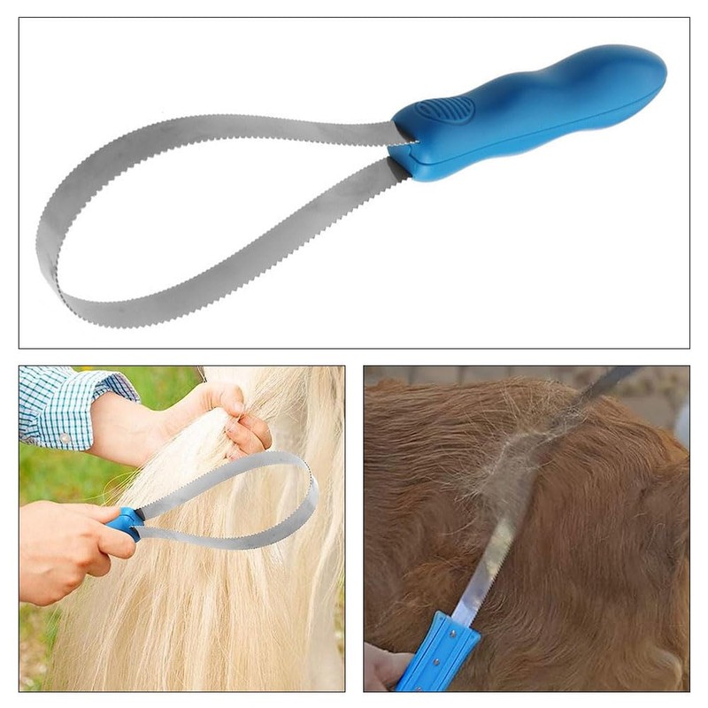 HYMUUNI Dual-Sided Shedding Blade Dual-Sided Dog Shedding Blade Dog Deshedding