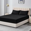 Aisbo Double Fitted Sheet Black - Extra Deep Pocket Bed