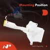 A-Premium Windshield Washer Reservoir with (Cap/Washer Pump/Hose/Filler Neck/Bracket) Compatible with