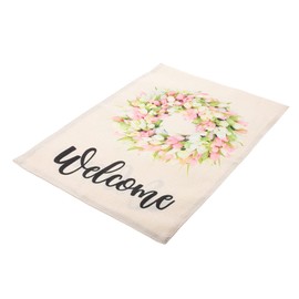 Totority Summer Flower Welcome Garden Flag Double Sided Seasonal Outdoor Decor Durable Material for Lawn and Backyard Unique Floral Pattern to Brighten Your Home
